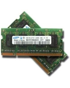 Samsung Apple RAM Kit - 2GB (2x1GB) 2Rx16 PC2-6400-666-12-A3 DDR2 SODIMM 800MHz -- Memory removed from a 24" iMac 2.8GHz Intel Core 2 Duo MB325LL/A