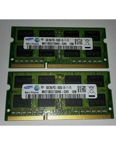8GB RAM Kit (2x4GB) Samsung DDR3 1333mhz SODIMM Notebook Memory Laptop PC3-10600s M471B5273DH0-CH9