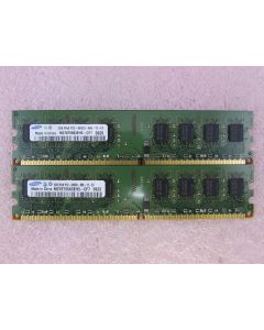 Samsung M378T5663EH3-CF7 4GB 2 x 2GB PC2-6400U DDR2 800 NonECC Unbuff Memory Kit